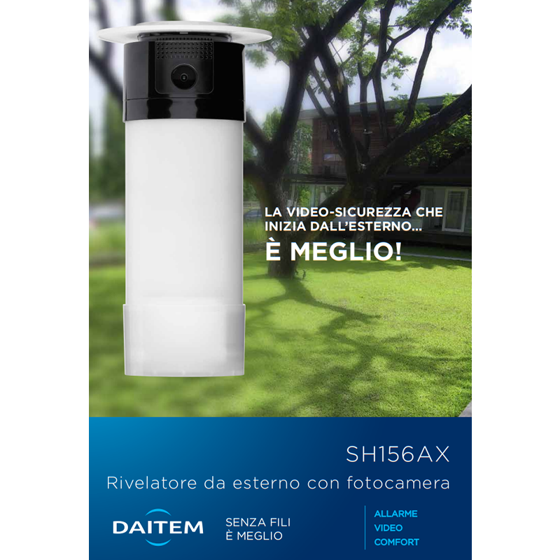 Daitem SH156AX Rivelatore da esterno con fotocamera